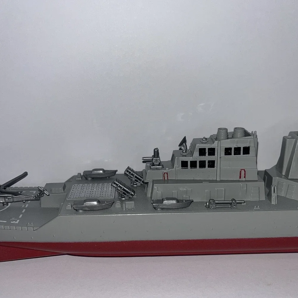 Warship Warship Model Destroyer Ornaments Military Plastic Toy Ship Collectible